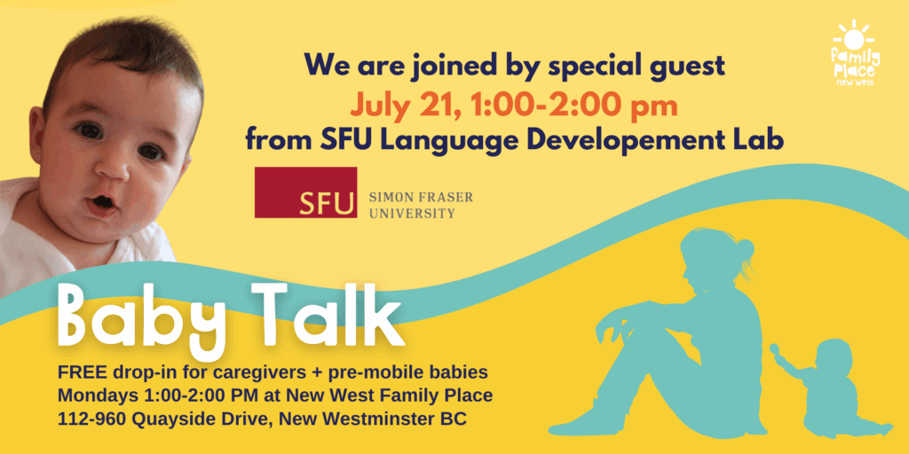 A bright yellow backdrop with a baby ready to speak pictured.